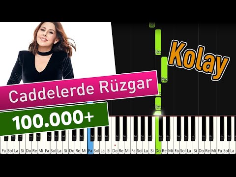 Caddelerde Rüzgar | Kolay Piyano - Nasıl Çalınır