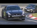 VERY FAST NISSAN R35 GTR Nürburgring JUMPS & FLAMES