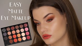 Easy All Matte Eye Makeup Tutorial | TATI BEAUTY Textured Neutrals Vol 1 | HelenVarik