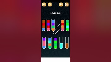Color Sort Puzzle Level 148 Walkthrough Solution iOS/Android