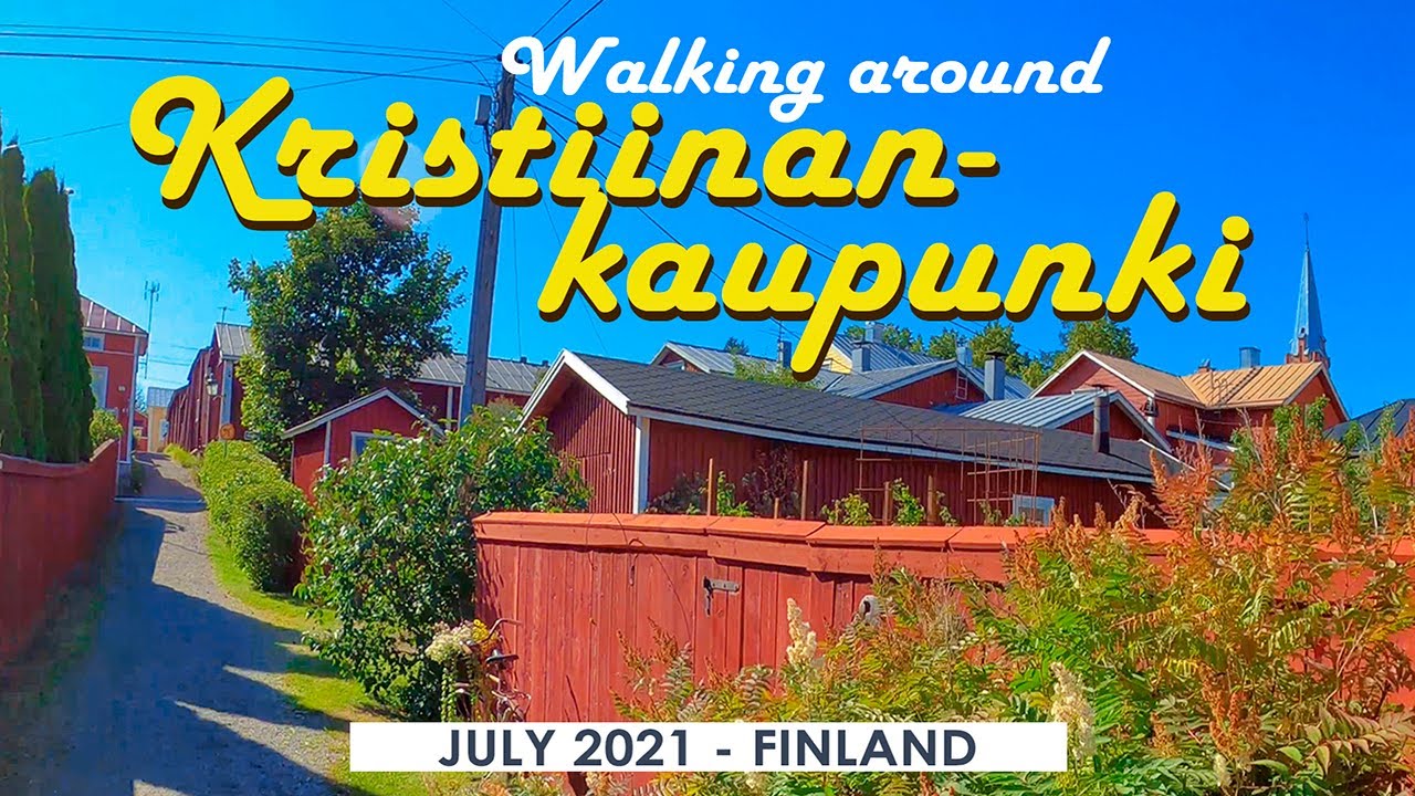 Walking around Kristiinankaupunki/Kristinestad, July 2021, Finland [4K]
