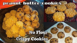 Super Easy Peanut Butter Cookies (gluten free) || Peanut Butter chocolate chip cookies ||