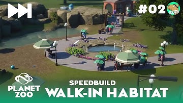 Walk-In Habitat Speedbuild - Planet Zoo Gamescom 2019 #02