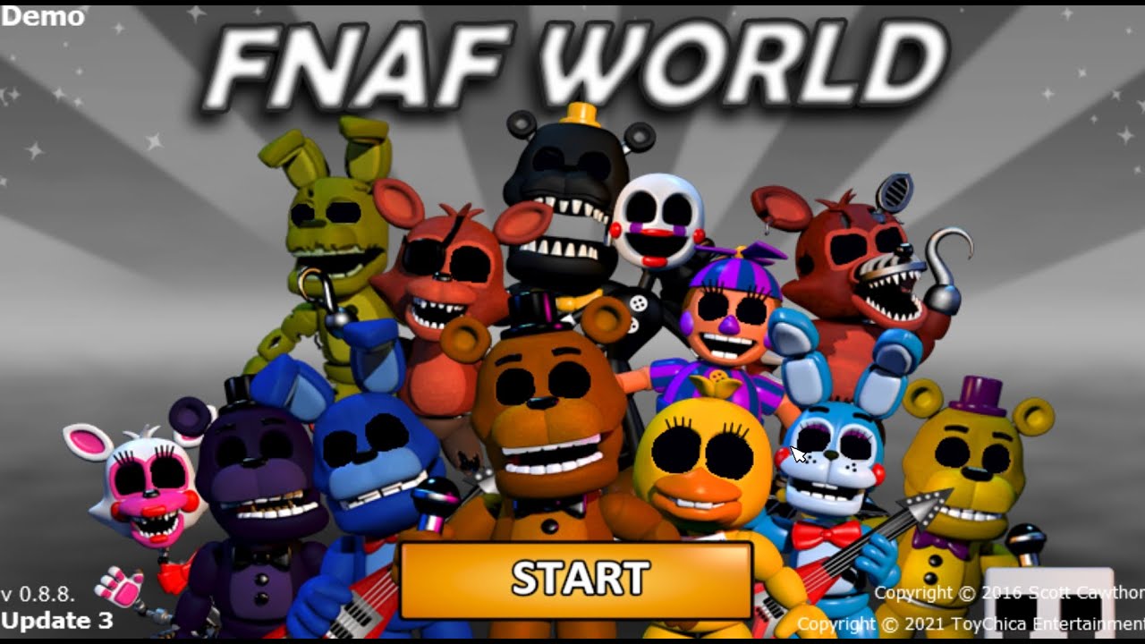 Fnaf World Update 3 (Reimagined) - release date, videos