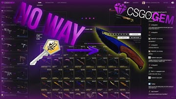 TRYING TO GET A KEY STRAIGHT TO KNIFE! CSGO GEM