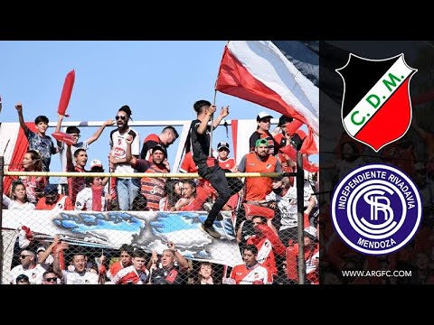 La hinchada del Deportivo Maipú ante Independiente Rivadavia