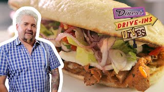 Guy Fieri Eats PlantBased Deli 'Meats' in Minneapolis | Diners, DriveIns and Dives | Food Network