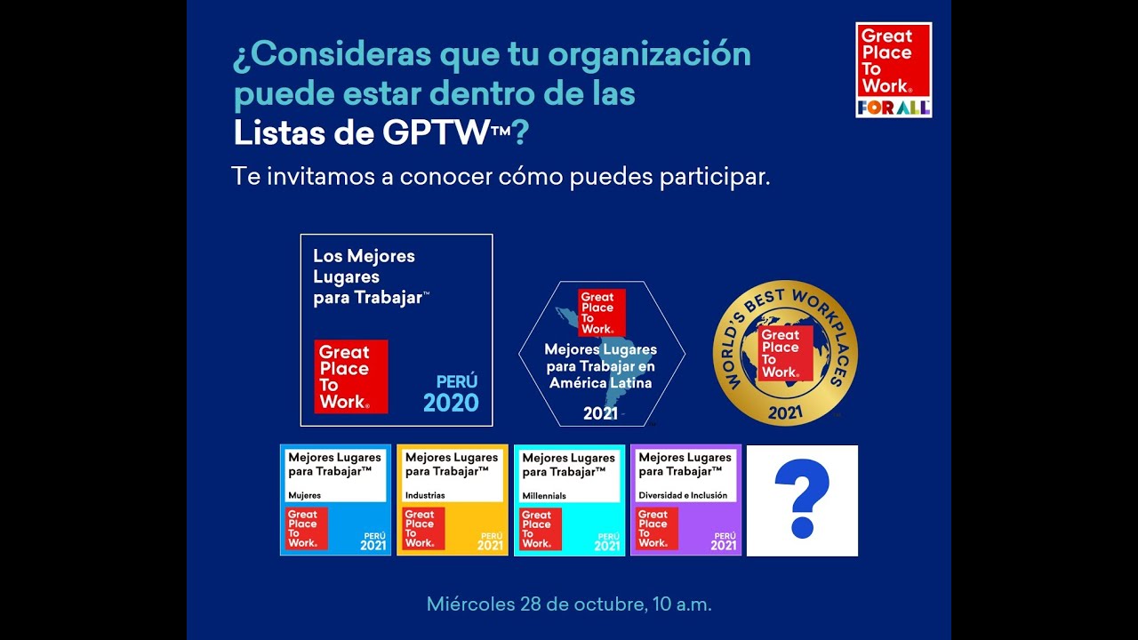 Listas Great Place to Work 2020-2021 - YouTube