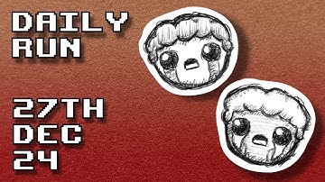 The Binding of Isaac | Daily Run 27th Dec 2024 (First Place 🏆)