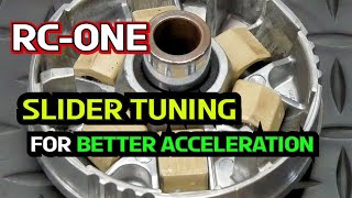 RCOne : Roller Tuning : Increasing Performance With The Right Slider Weights : RC1 : Part 11