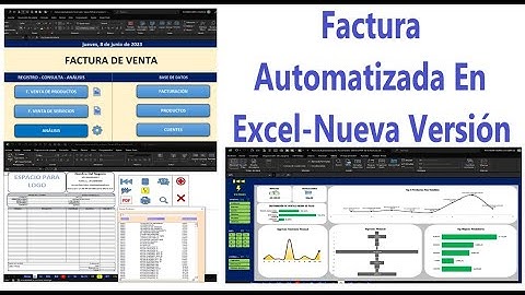 Factura Automatizada En Excel-Editable Aun después de guardada. Dashboard Análisis De Ventas