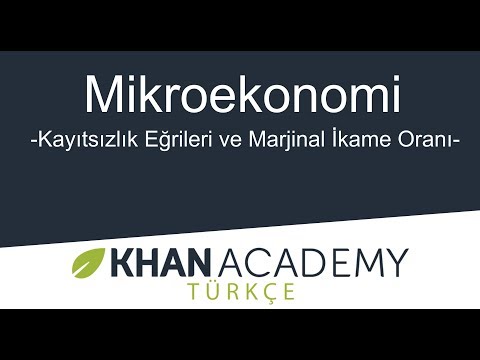 Kayıtsızlık Eğrileri ve Marjinal İkame Oranı (Mikroekonomi)