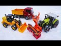 Трактор со снегоочистителем! Развивающие мультики про машинки-помощники Брудер для детей