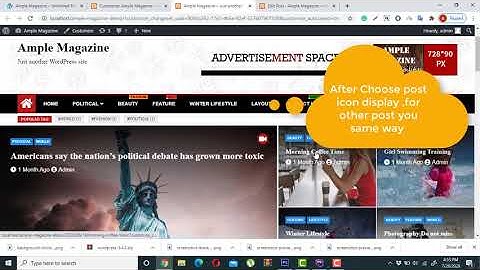 Ample Magazine Free WordPress Theme Demo Data Import Manually