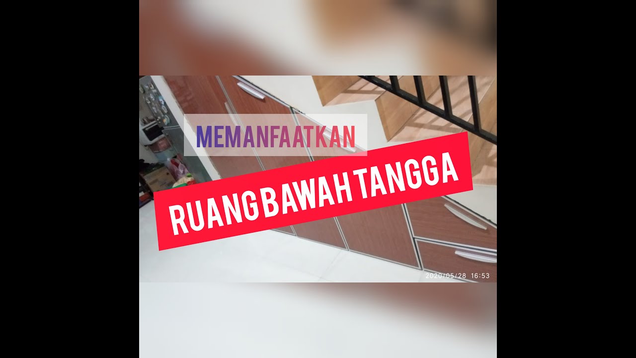  Lemari  bawah  tangga  aluminium  motif kayu YouTube