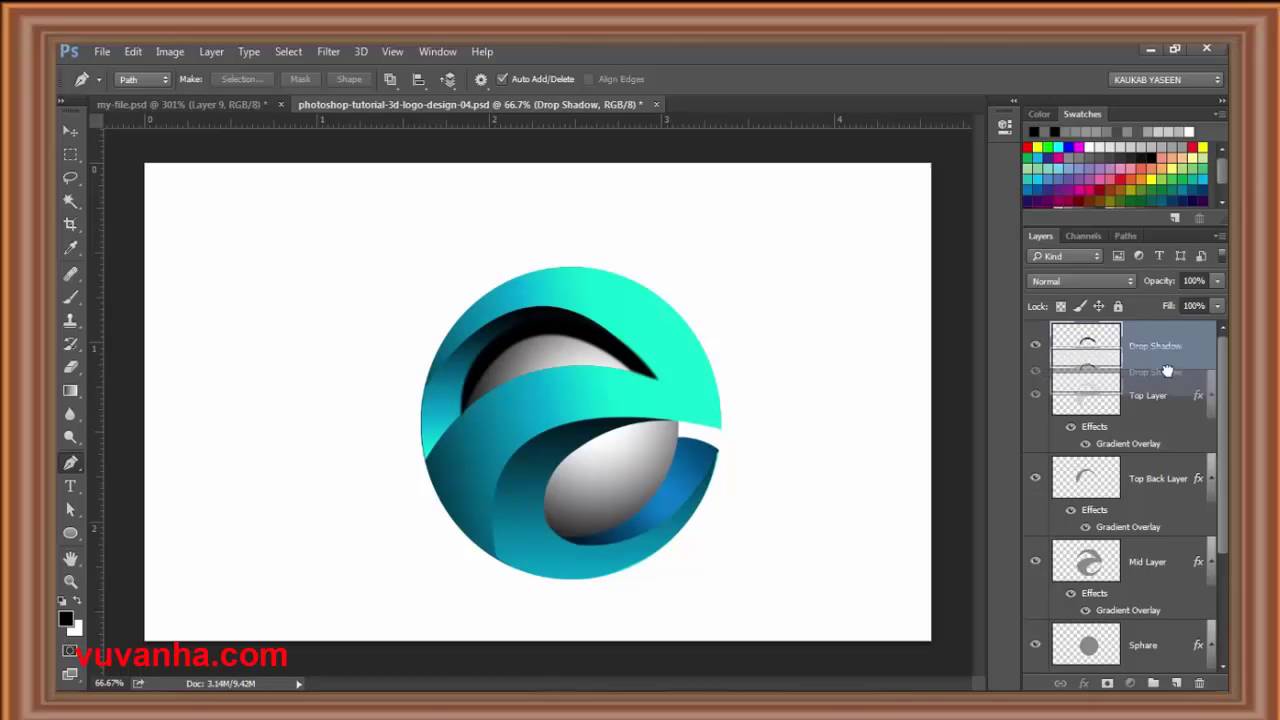 Hướng Dẫn Thiết Kế Logo 3D Bằng Photoshop Đẹp Chuyên Nghiệp | Công Ty In  Cao Huy Hoàng - Youtube