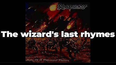 THE WIZARD'S LAST RHYMES LYRICS || RHAPSODY ON FIRE