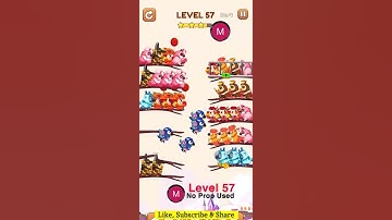 #bird #sort 2 #color #puzzle #level 57 #birdsort #colour #gaming #viral #trending #shorts #solution