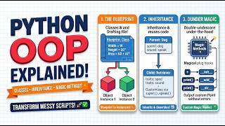 Object Oriented Programming in Python Explained: Classes, Inheritance & Dunder Methods 🐍