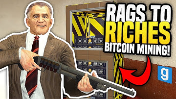 MAKING THOUSANDS FROM BITCOIN MINING - Gmod DarkRP | Rags to Riches #13 (Bitcoin Miner Roleplay)