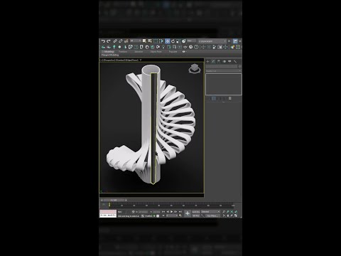 Round stairs modeling in 3ds max