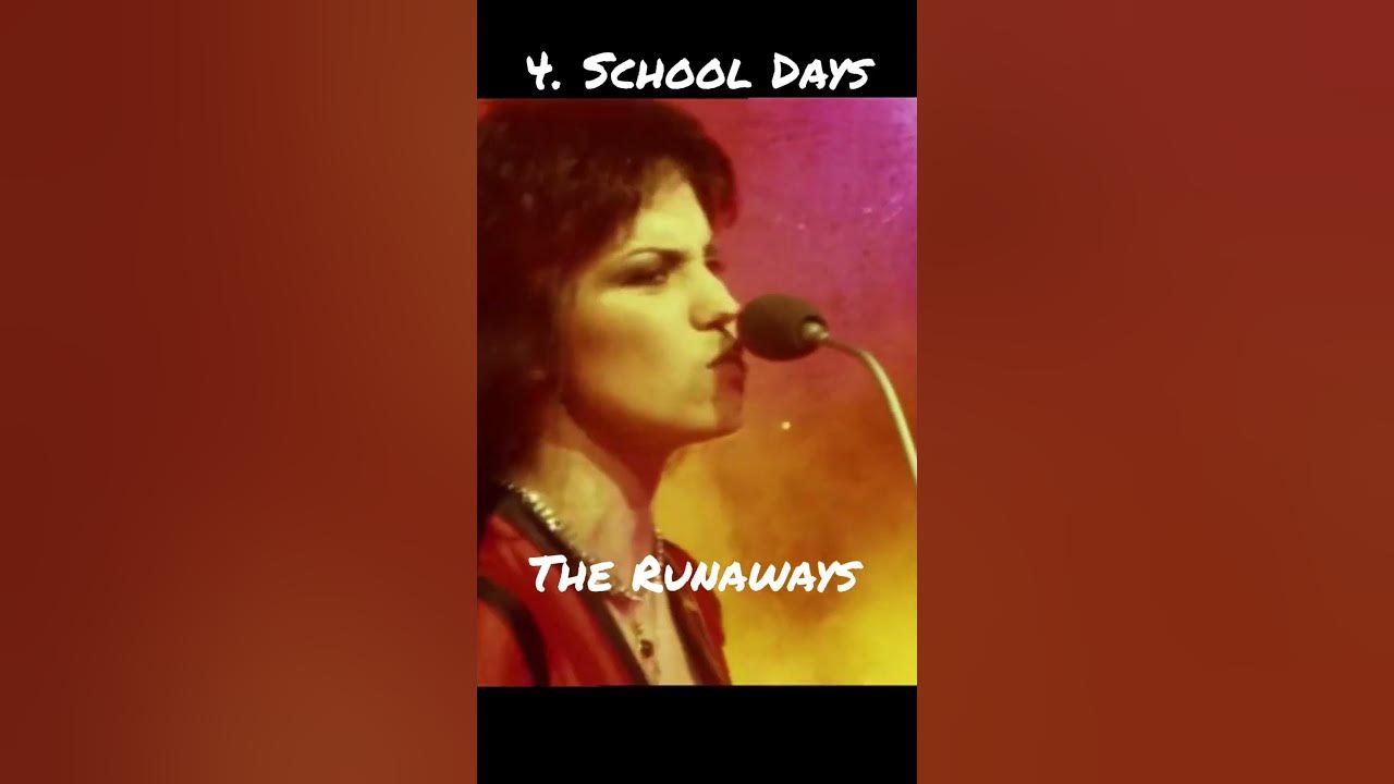 The Runaways Top 5 Hit Songs #hardrock #glamrock #punkrock #heavymetal #americanband