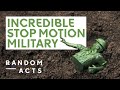 Stop motion military madness  toy soldiers by georgia oakley  short film  random acts