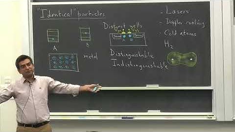 Modern Physics (2018) - Lecture 42 - Identical particles