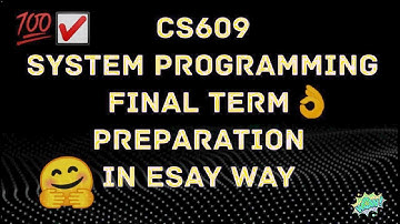 cs609 short lecture 27|| system Programming|| cs609 lecture 27|| by Vu student help point#cs609 #mcs