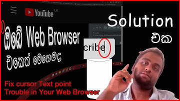 How to fix " Text Cursor Point " trouble in Chrome browser [Windows 11] | Solution With SL YPVideos