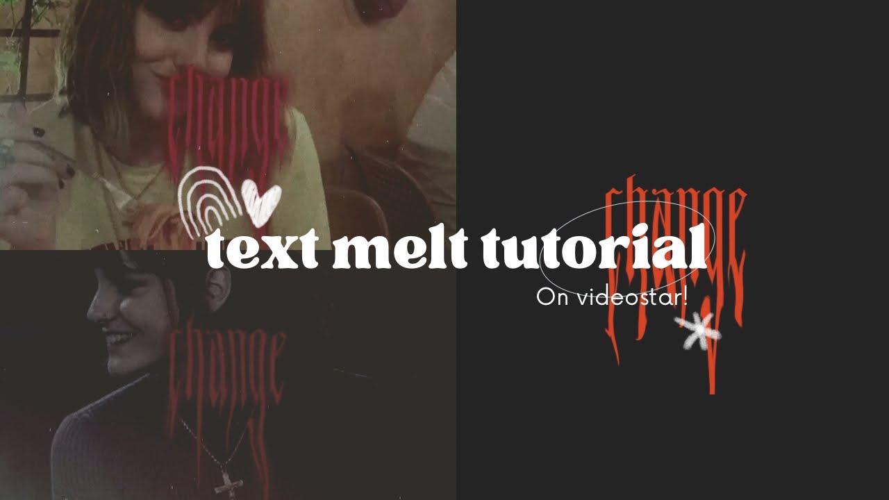 How to make text melt on videostar! - YouTube
