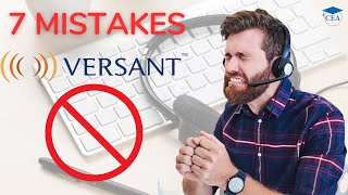 7 common mistakes to avoid in the Versant test. All you need to know.