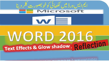How to Apply Text Effects in Microsoft Word | How to Apply Reflection on Text in Word
