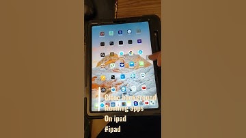 How to Close Background Running apps on ipad pro(ipad mini IOS)