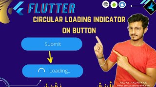 Flutter Button Loading Progress Indicator - Flutter Basic Tutorial screenshot 1