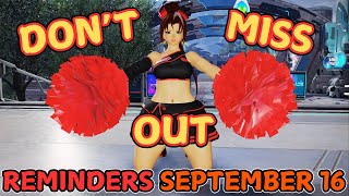[PSO2 NGS] Dont Miss Out - Reminders Checklist For 9-16-2025 @NiNjahCheeto