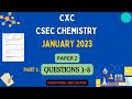 MUST WATCH #CSEC Chemistry January #2023 paper 2 #questions 1-3 #solutions