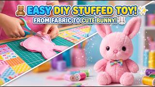 How to Make a Cute DIY Stuffed Plush Bunny Toy 🧸✨