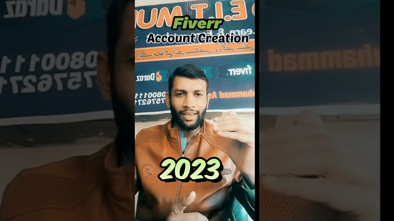 Fiverr account creation 2023/eit multan