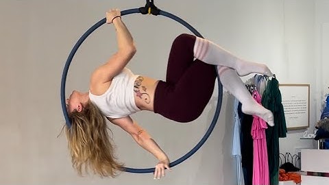 Intermediate Lyra / aerial hoop combo! My first YouTube video! :)