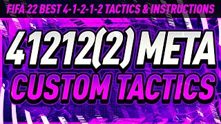 META 41212 (2) CUSTOM TACTICS FOR RIVALS & CHAMPS! BEST WAY TO PLAY 4-1-2-1-2 FIFA 22 ULTIMATE TEAM!