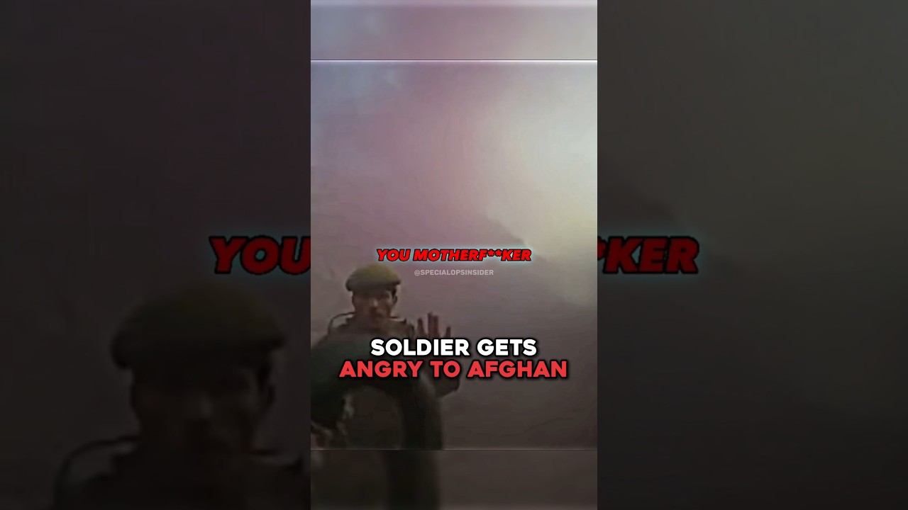 Soldier Gets Angry To Afghan