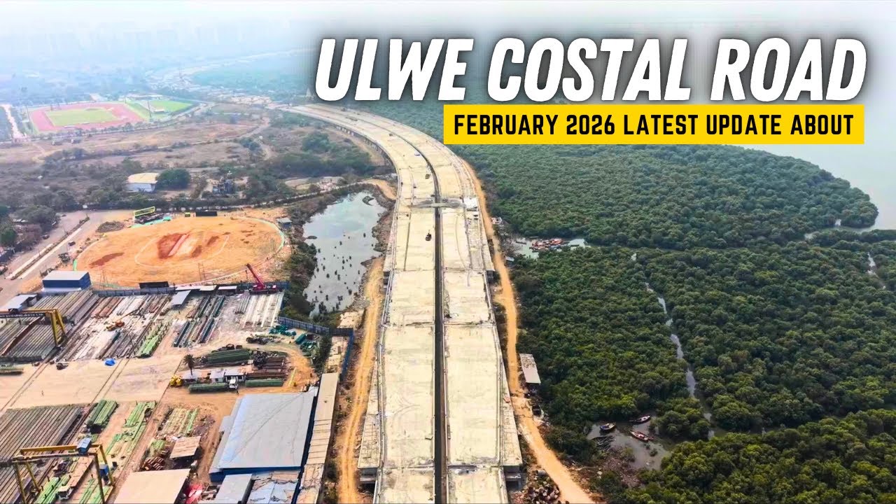 Ulwe Coastal Road Construction Update | Feb 2026 Drone View 🔥 Massive Progress ￼!