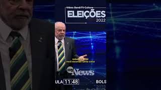 No debate da Band, Lula questiona Bolsonaro: 