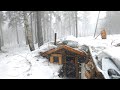 DUGOUT LIFE: Waiting for the STORM, I hid in a log cabin. FOREST BUNKER part 24