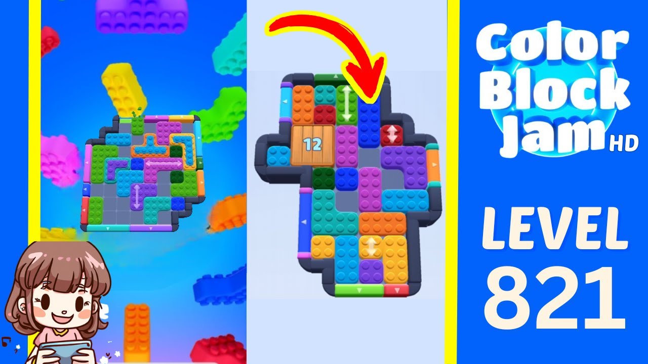 Color Block Jam Level 427 (821) Solution Walkthrough - YouTube
