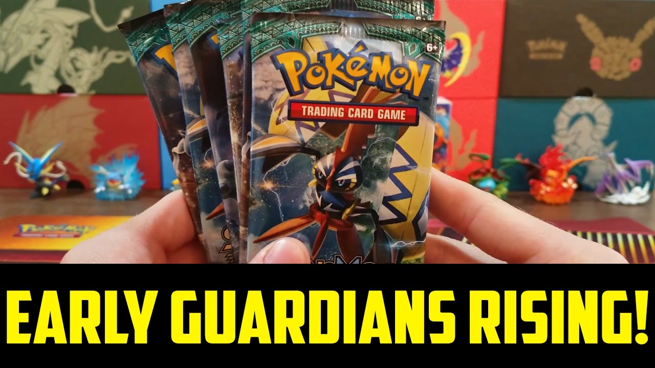 Pokemon TCG Opening: 6 EARLY GUARDIANS RISING BOOSTER PACKS!