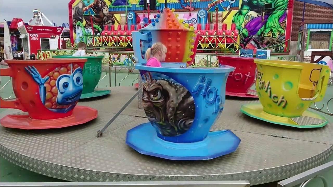Cups And Saucers Ride At Brean Theme Park, Brean, Someset, June 2016