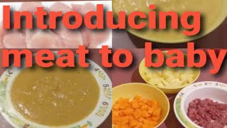 How to Introduce meat to baby/ introduce meat to 7 to 8 months baby