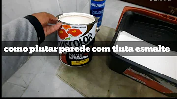 Como passar tinta esmalte na parede?